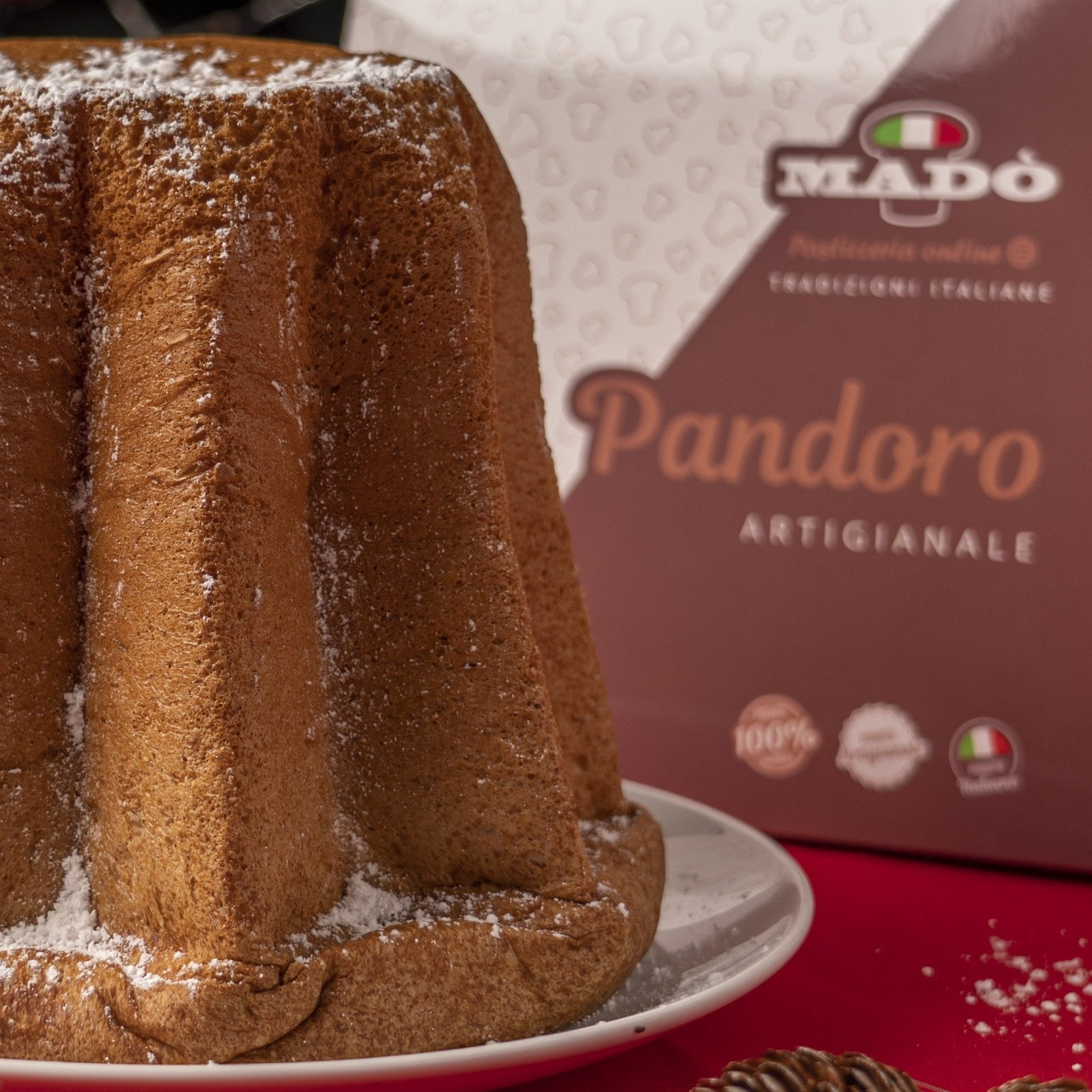 Box Pandoro classico 1.350kg(con 3 creme da 200g) "limited edition" - Madò Pasticceria Online