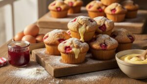 Muffin alle fragole con cuore di crema: la merenda che piace a grandi e piccini!