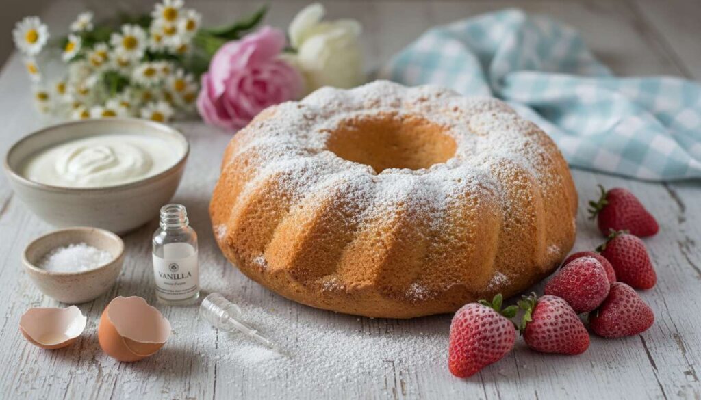 Ciambella alle fragole e yogurt: la merenda di primavera pronta in 40 minuti