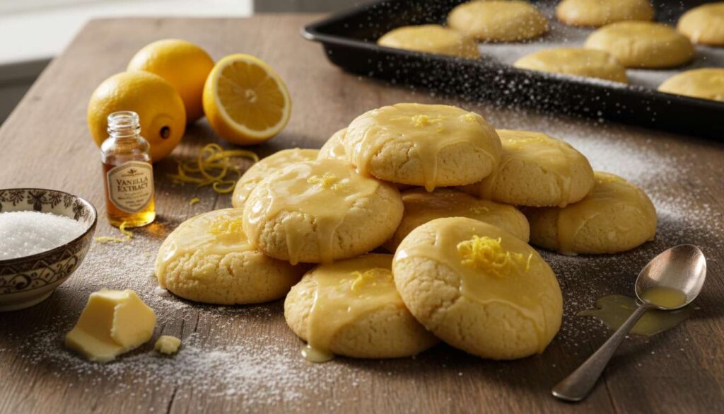 Biscotti morbidi al limone ricoperti di glassa: la ricetta per 40 biscotti perfetti