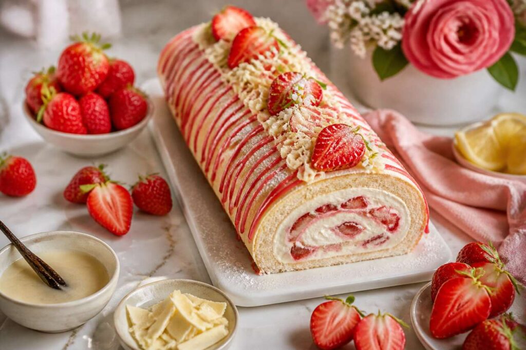 Rotolo alle fragole per la Festa della Mamma: la ricetta scenografica di Ernst Knam