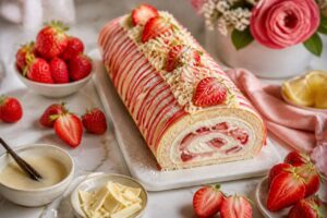 Rotolo alle fragole per la Festa della Mamma: la ricetta scenografica di Ernst Knam