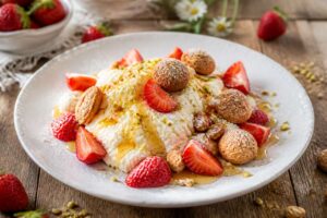 Fragole e ricotta al miele di acacia, il dessert primaverile pronto in 10 minuti