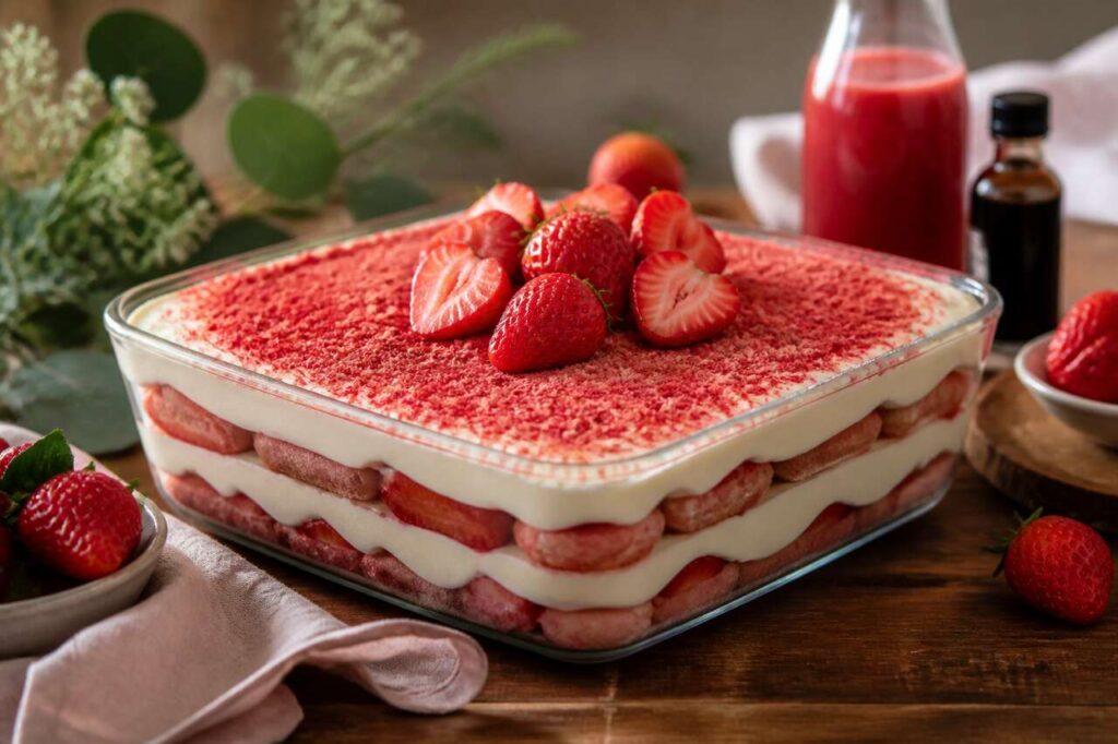 Tiramisù alle fragole senza uova crude, il dolce sicuro per il pranzo dell'11 maggio