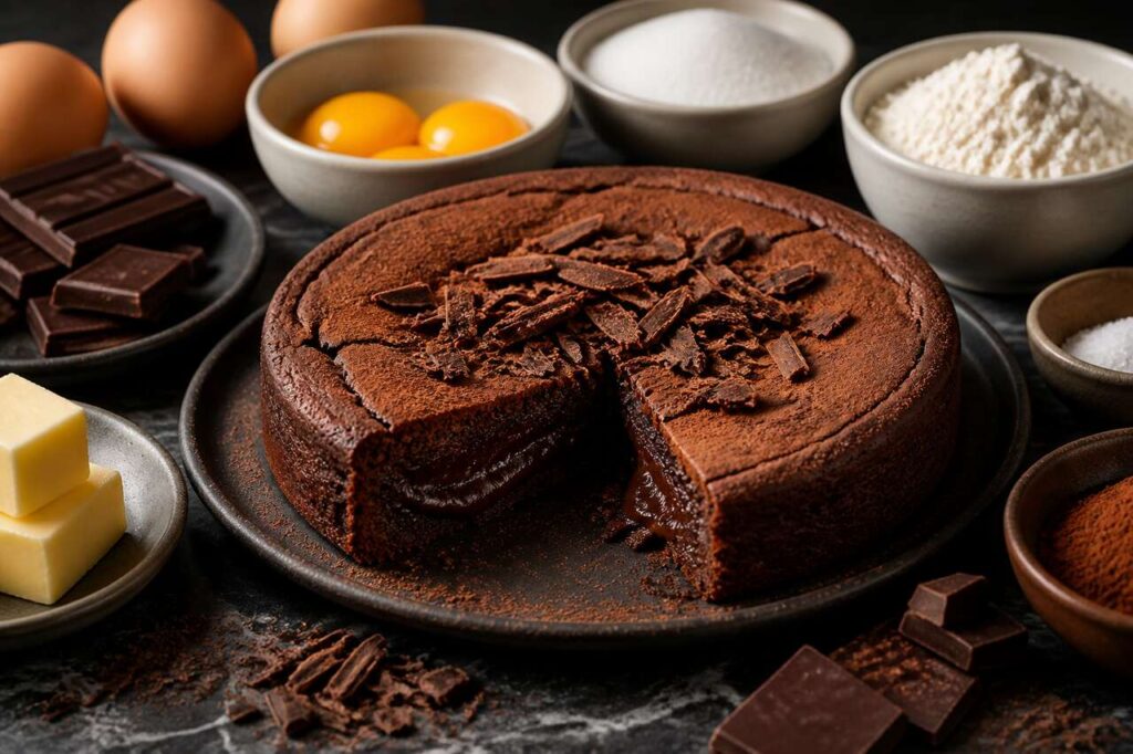 Tortina al cioccolato fondente di Damiano Carrara, pronta in 15 minuti veri