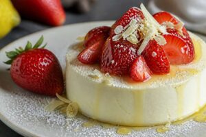 Mousse al cioccolato bianco con fragole di Maletto, il dolce siciliano di stagione
