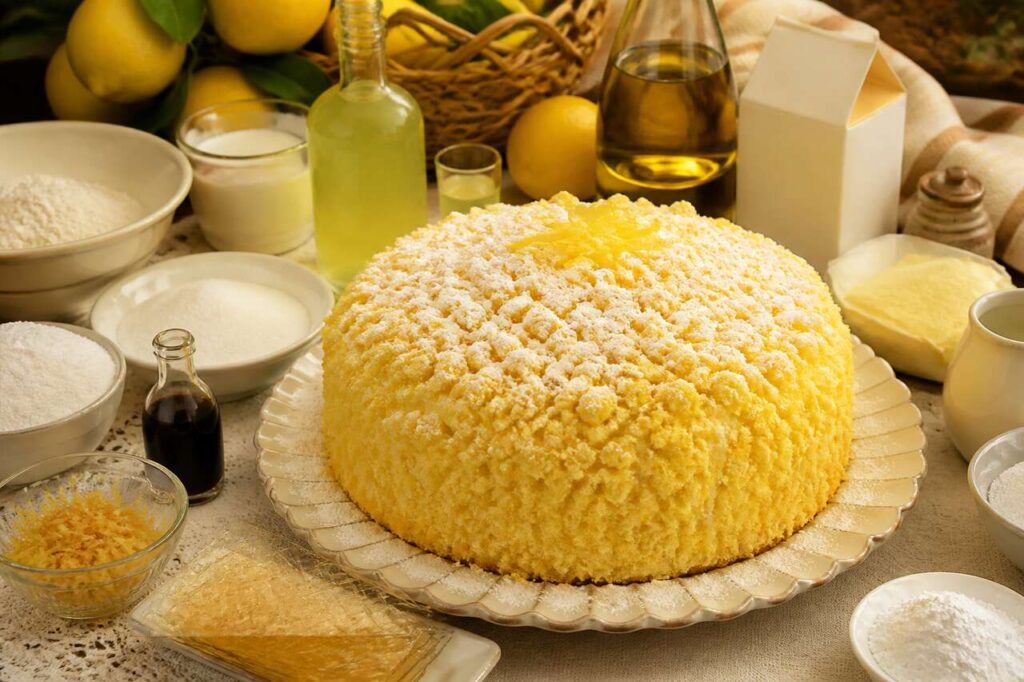 Torta mimosa al limoncello della Costiera Amalfitana, soffice e profumatissima